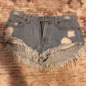 High rise destroyed CARMAR shorts!